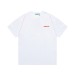 PRADA プラダ クラシック レッド 小文字 ロング ストライプ 3D オフセット プリント 半袖 T シャツ