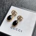 【GUCCI】ダブルGとブラッククリスタルのピアス
