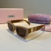 MIUMIUの新しいファッションサングラスブラウン、新しいファッショントレンド
