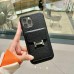Hermes ブラック きんぞく 電話ケース zm