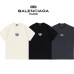 BALENCIAGA パリジェンヌ・ハイストリート・ダブルロック・モノグラム・プリント・カップル半袖Tシャツ