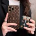 LV カード ホルダー皮膚に敏感な電気メッキ携帯電話ケース