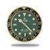 ロレックス壁掛け時計GMT マスターウォールクロック - ゴールドとグリーン