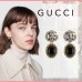 【GUCCI】ダブルGとブラッククリスタルのピアス