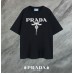 プラダTシャツ 夏 ホット プラダ レターロゴ ニット ユニセックス カップルウェア