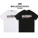 BALENCIAGA 新作240gダブルヤーンファブリック32コットンパリ半袖ブラックTシャツ