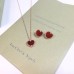 VAN CLEEF & ARPELS ヴァンクリーフ&アーペル クラシック レッドハート ネックレス イヤリング ブレスレット セット