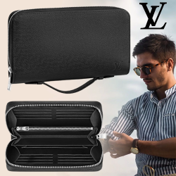 大容量 財布 黒 大きめ ハン...