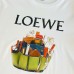 LOEWE クラシックレターカラーダイヤモンドクラフト半袖Tシャツ