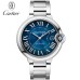 カルティエバロンブルーデカルティエ40ミリメートルブルーサンレイダイヤル自動巻き時計WSBB0061