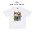 BALENCIAGA パリのアルファベット文字プリント半袖Tシャツ