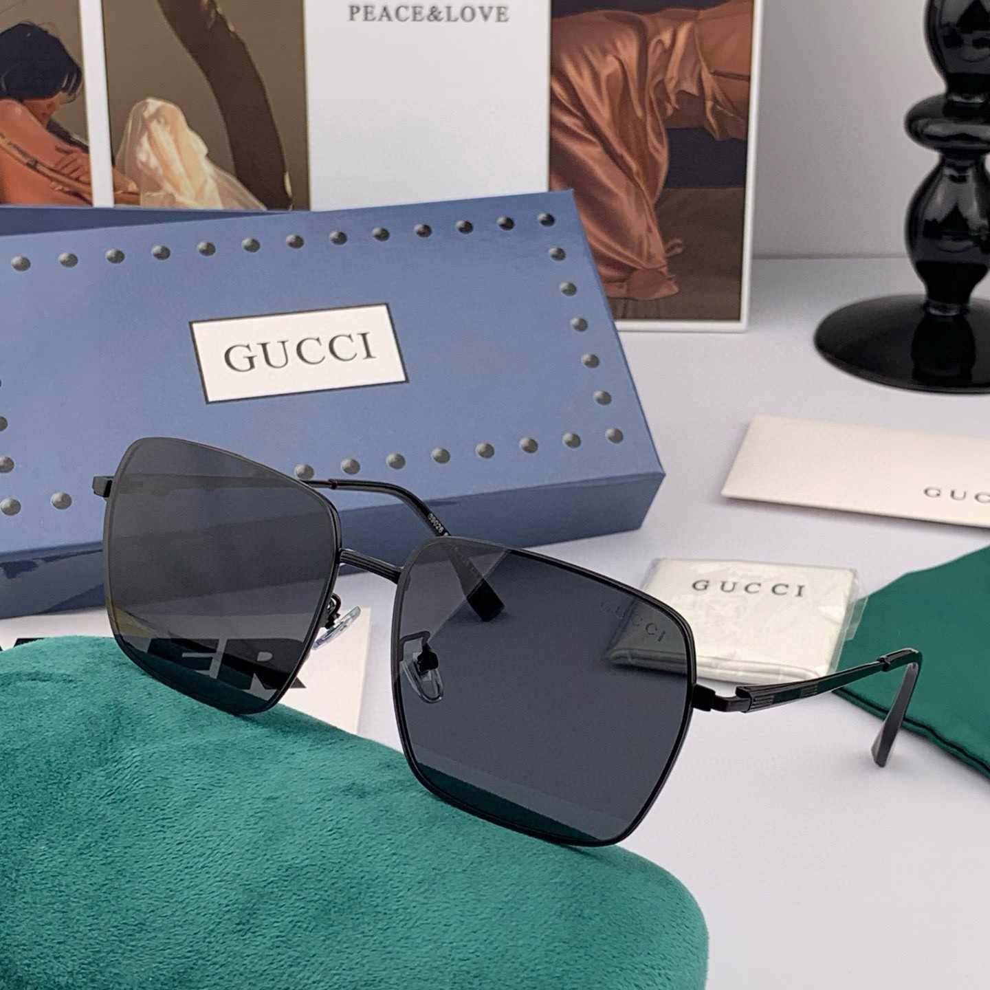 GUCCI グッチ メンズ サングラス G68902 パイロット 偏光 カラーレンズ