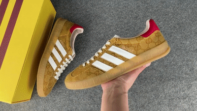 ADIDAS GAZELLE GUCCI ORIGINAL GG BEIGE BROWN[00_00_02--00_00_22].gif