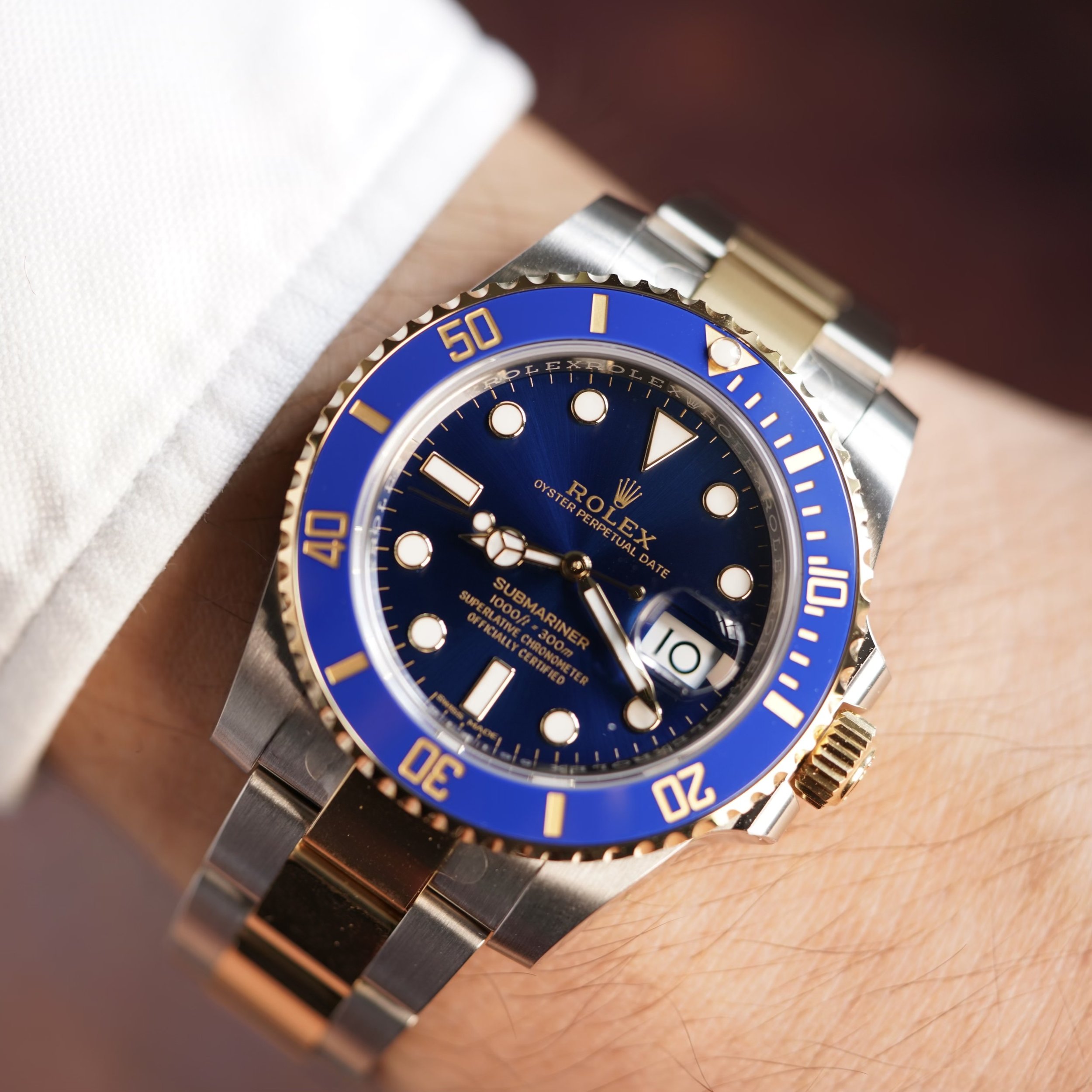 Rolex Submariner Reference 116613LB Brand New Unworn Full Set — Wind Vintage