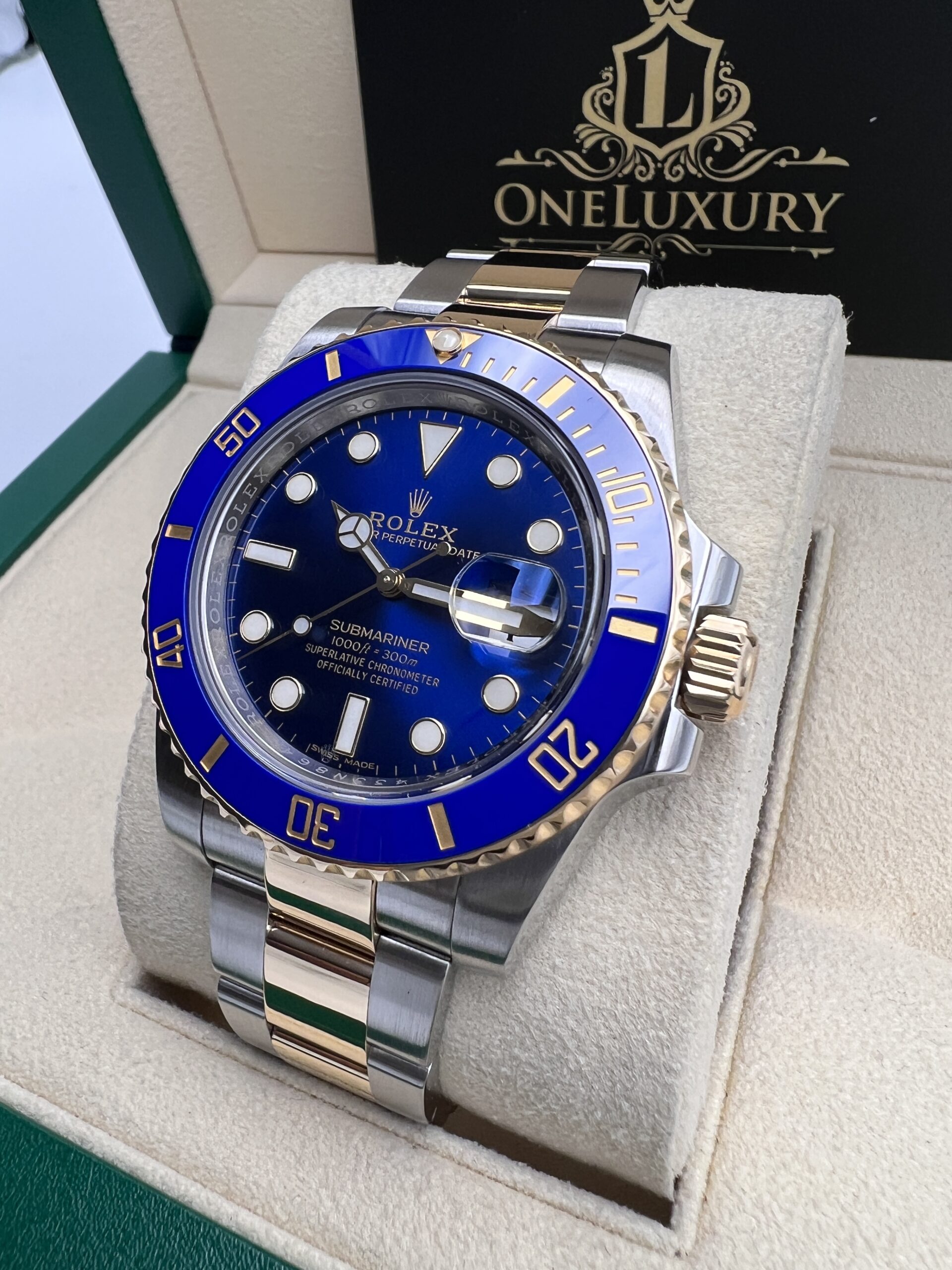 Rolex Submariner 18K/Steel Date Ref. 116613LB 40mm - OneLuxury