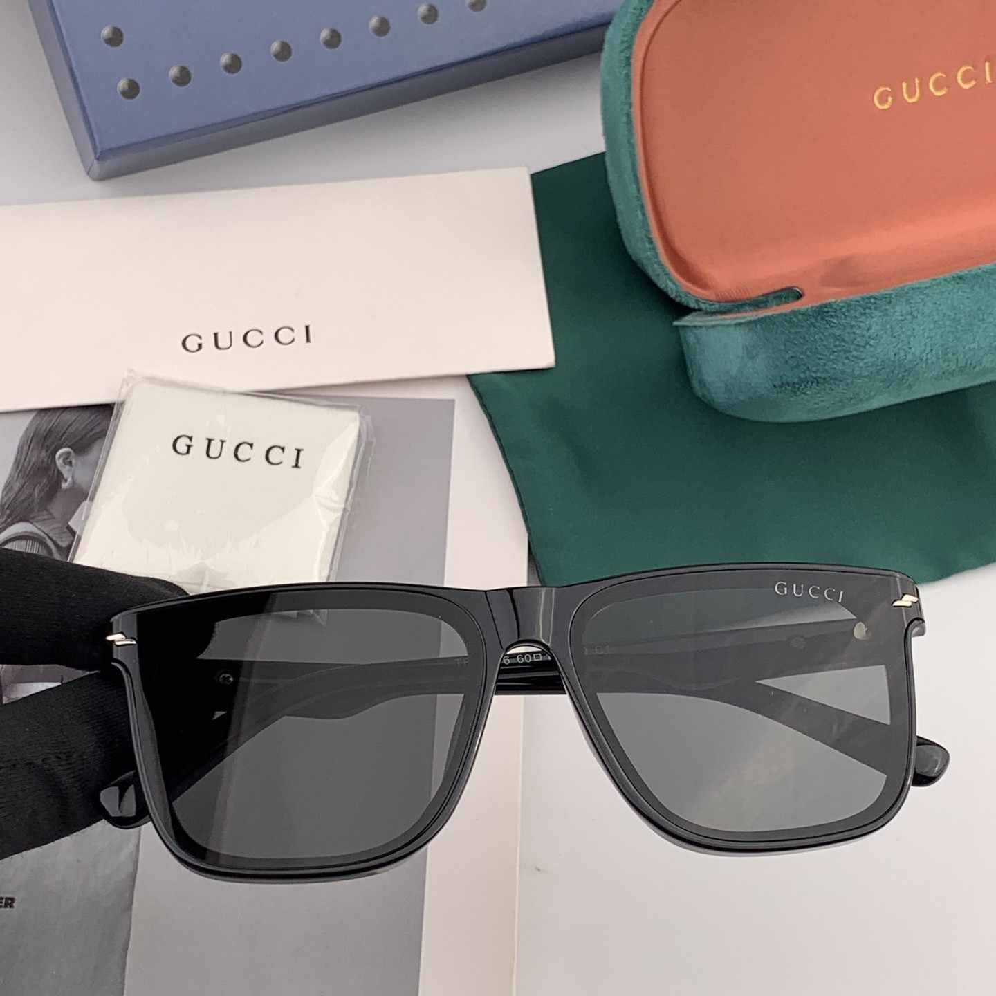 GUCCI グッチ G65501 2025年開春新作 ファッショナブルなスクエアフレーム 偏光サングラス