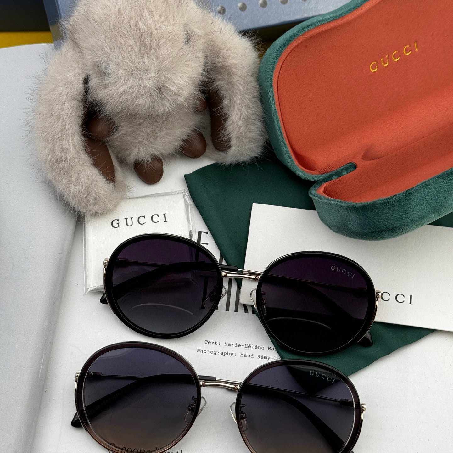 GUCCI グッチ レディース 偏光サングラス G0640 ブラック