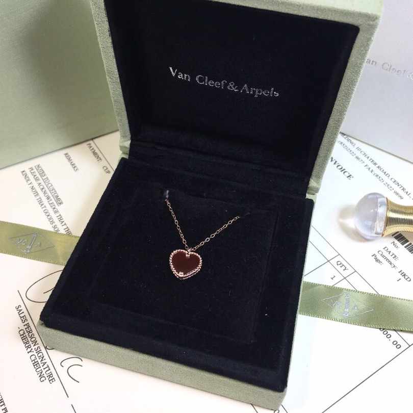 VAN CLEEF & ARPELS ヴァンクリーフ&アーペル クラシック レッドハート ネックレス イヤリング ブレスレット セット