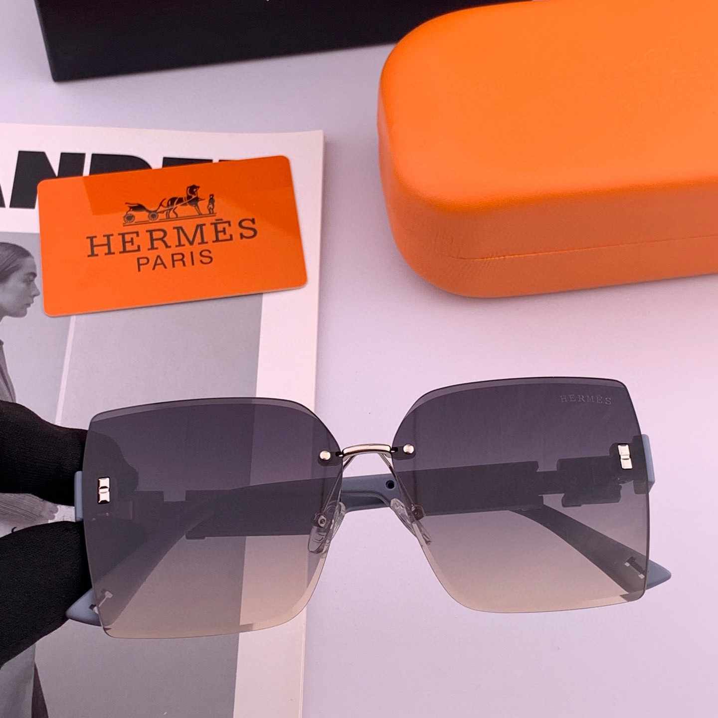 HERMES エルメス サングラス H6221 TR偏光シリーズ