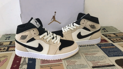 Unboxing Air Jordan 1  Mid Barely Orange Review[00_00_09--00_00_29].gif