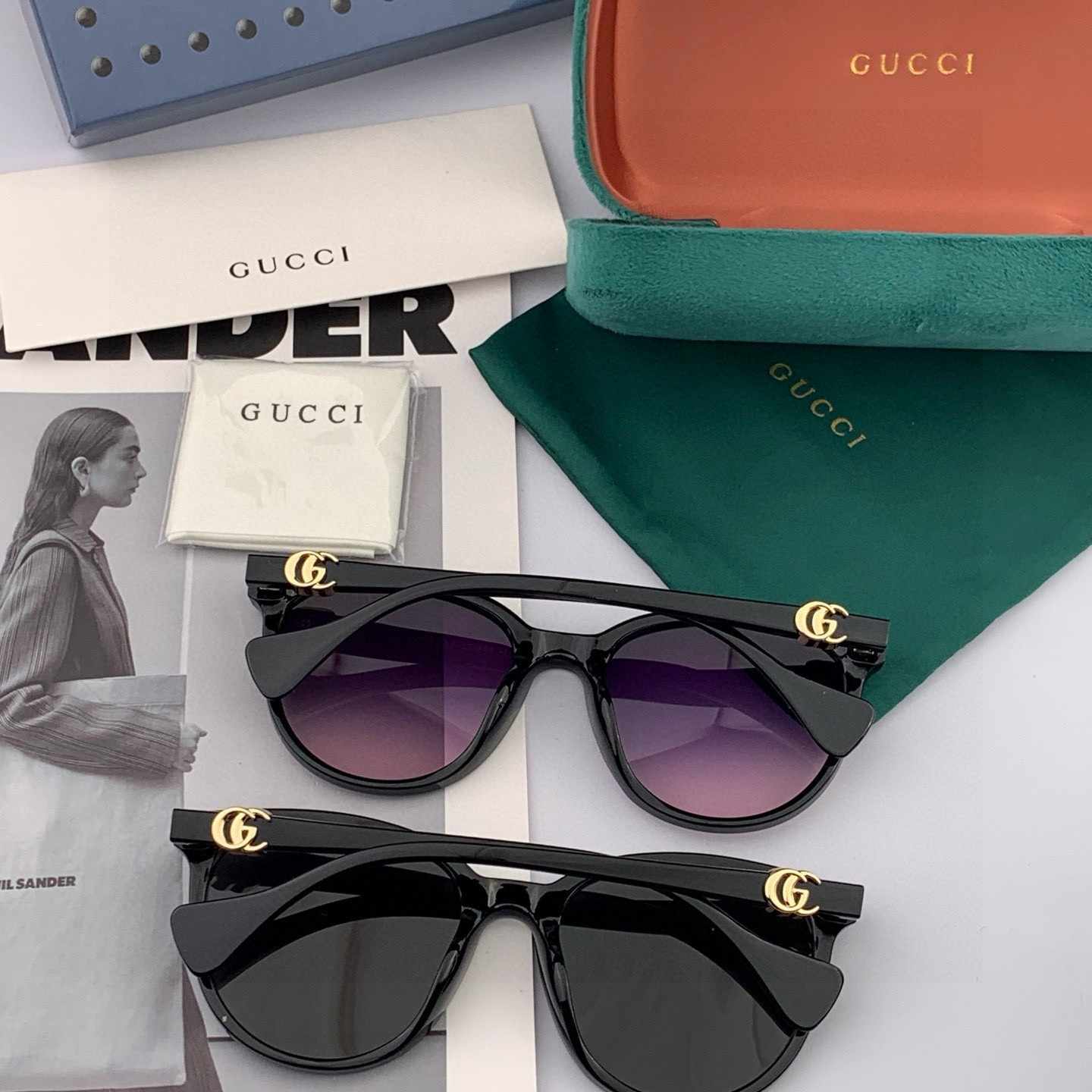 GUCCI グッチ 偏光サングラス G4113 2025年新作 ブラック