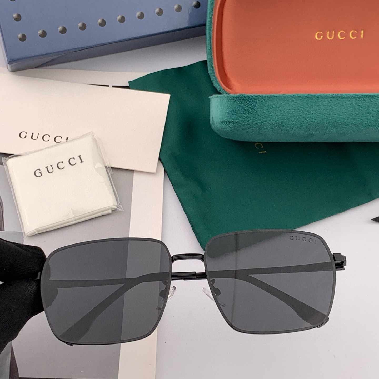 GUCCI グッチ メンズ サングラス G68902 パイロット 偏光 カラーレンズ
