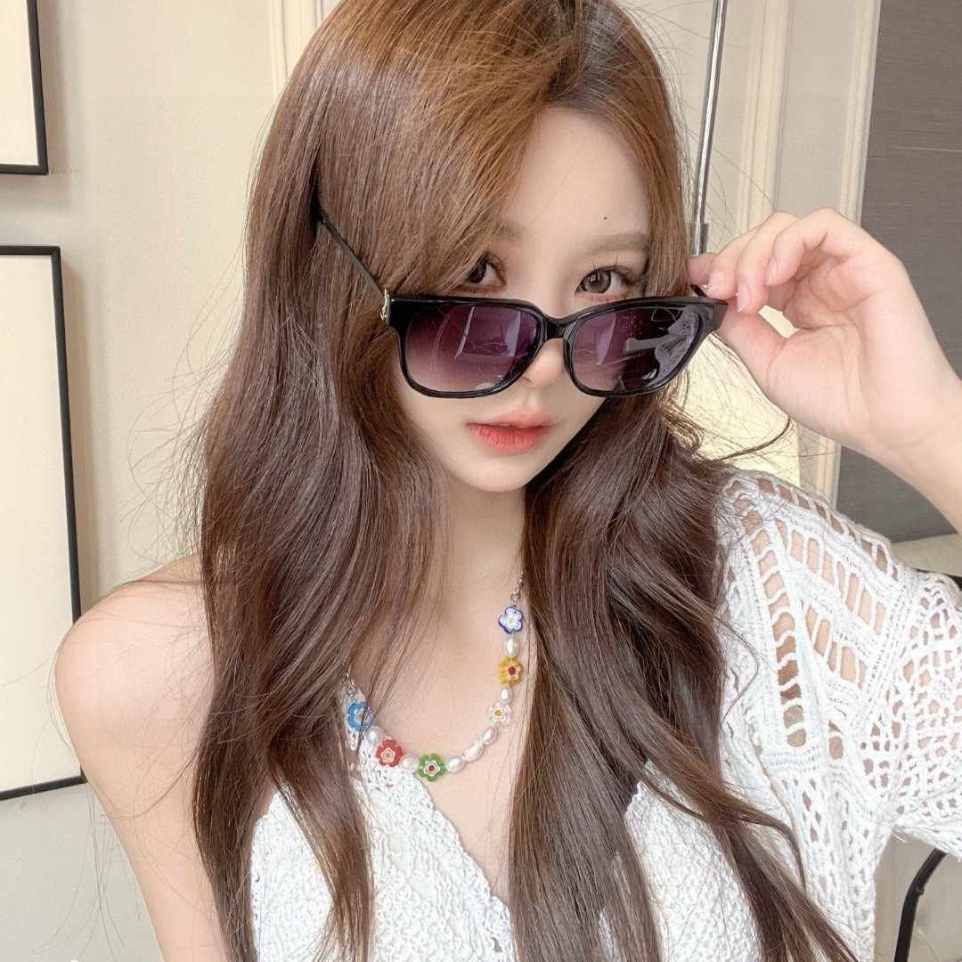 YSLサンローラン サングラス M480 ブラック グラデーションパープルレンズ