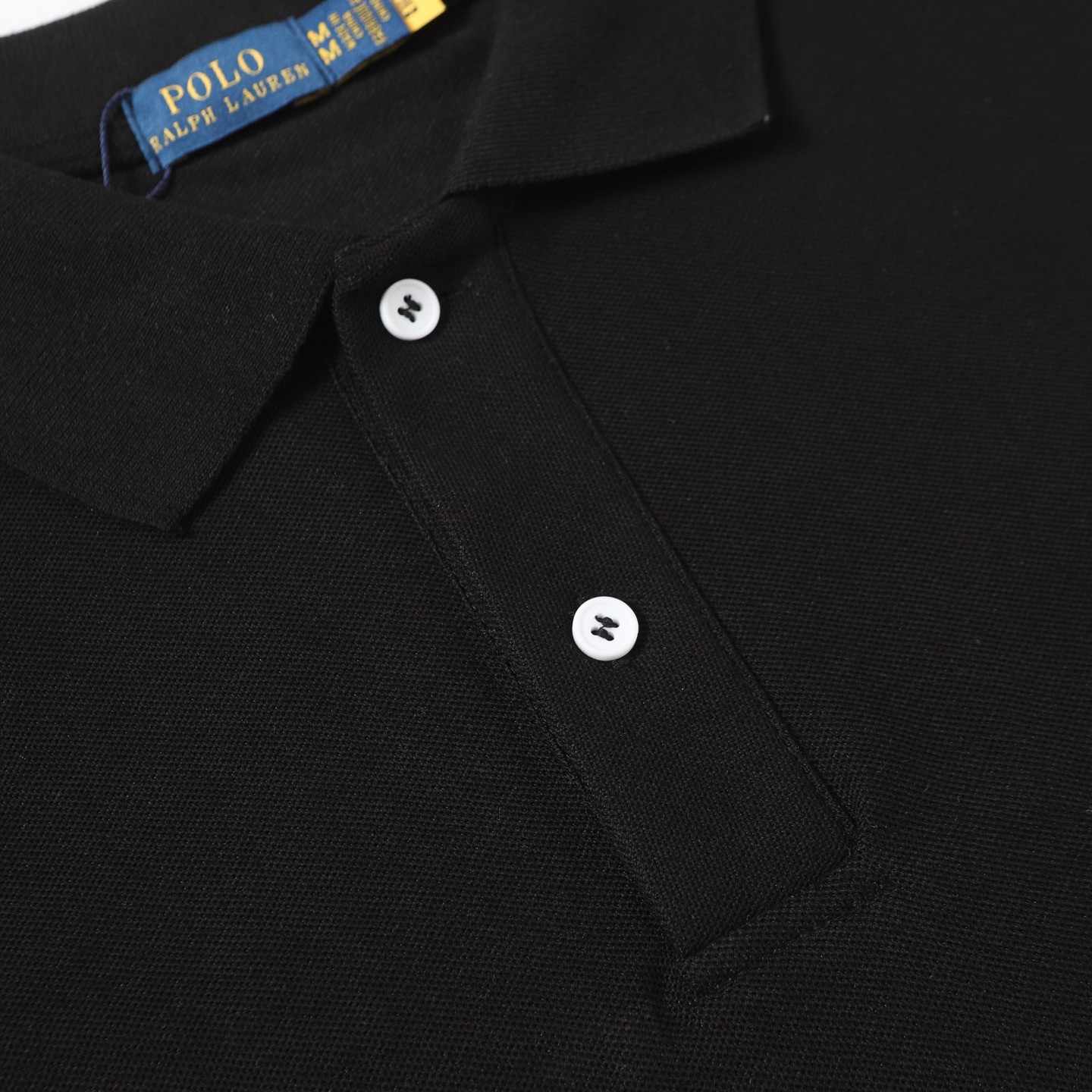 RALPH LAUREN ラルフローレン クラシックロゴ刺繍ポロシャツブラック