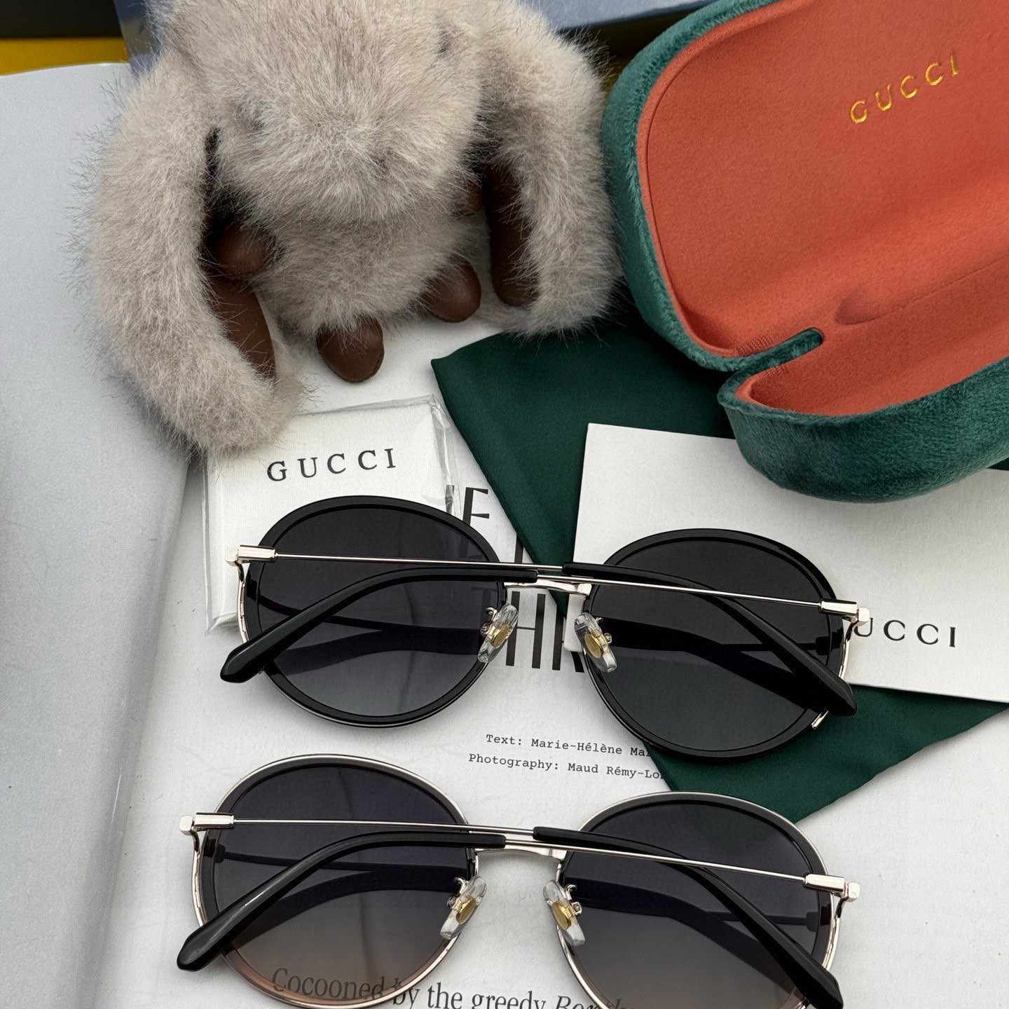 GUCCI グッチ レディース 偏光サングラス G0640 ブラック