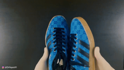 The Gucci  Adidas Gazelle Is Beautiful…Yet DISAPPOINTING (Thoughts + Review)[00_04_09--00_04_29].gif