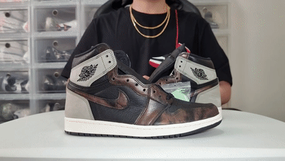 JORDAN 1 PATINA - IT LOOKS BETTER IN PERSON![00_02_16--00_02_36].gif