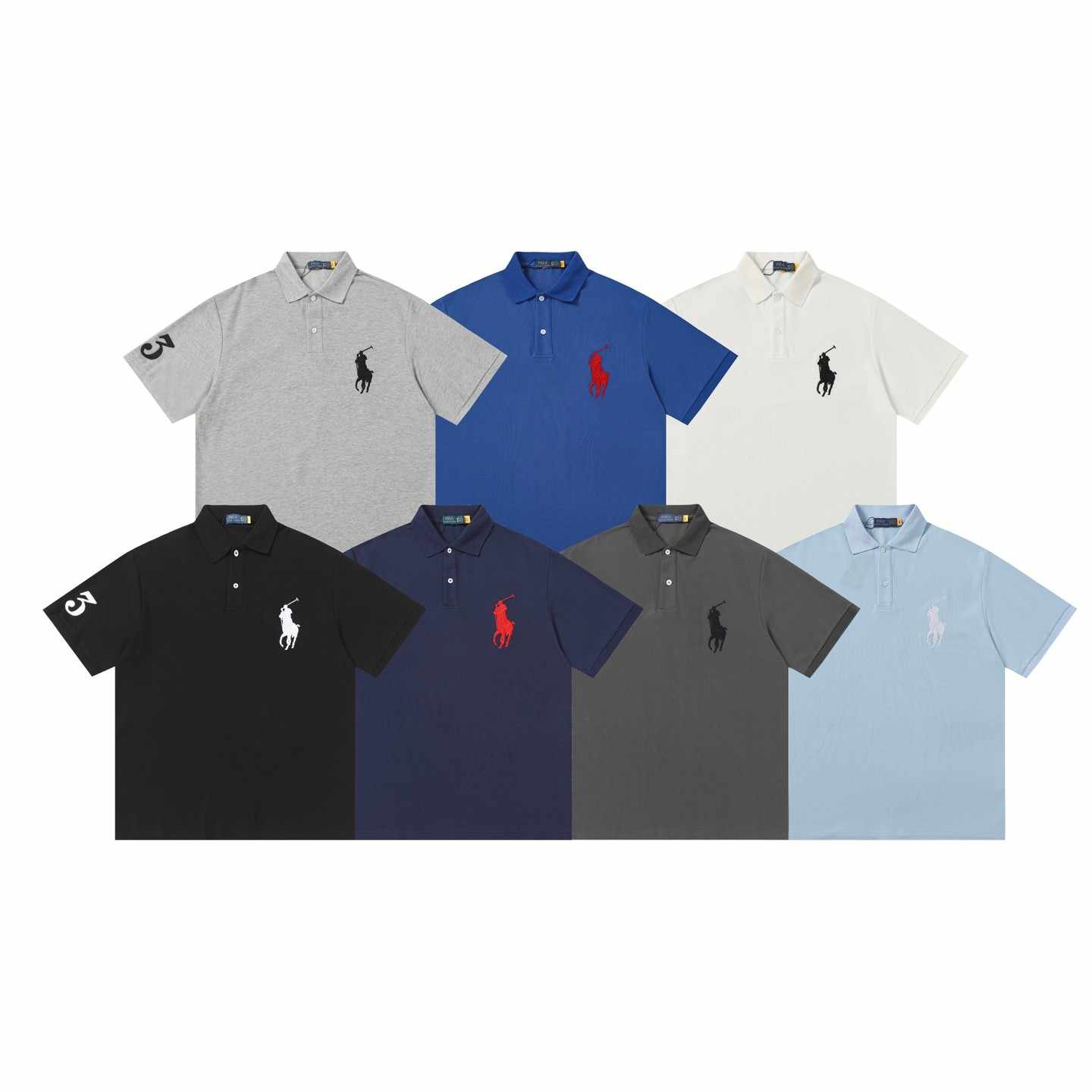 RALPH LAUREN ラルフローレン クラシックロゴ刺繍ポロシャツブラック