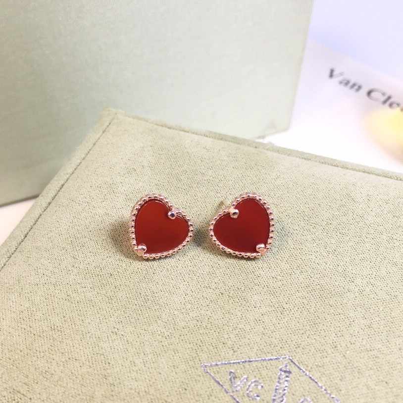 VAN CLEEF & ARPELS ヴァンクリーフ&アーペル クラシック レッドハート ネックレス イヤリング ブレスレット セット