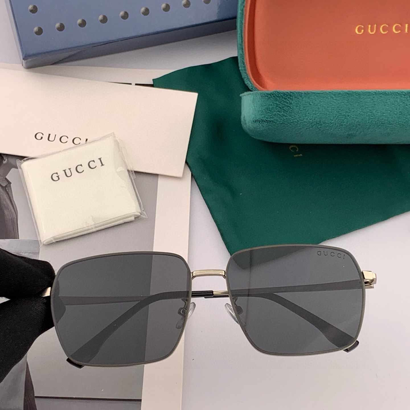 GUCCI グッチ メンズ サングラス G68902 パイロット 偏光 カラーレンズ