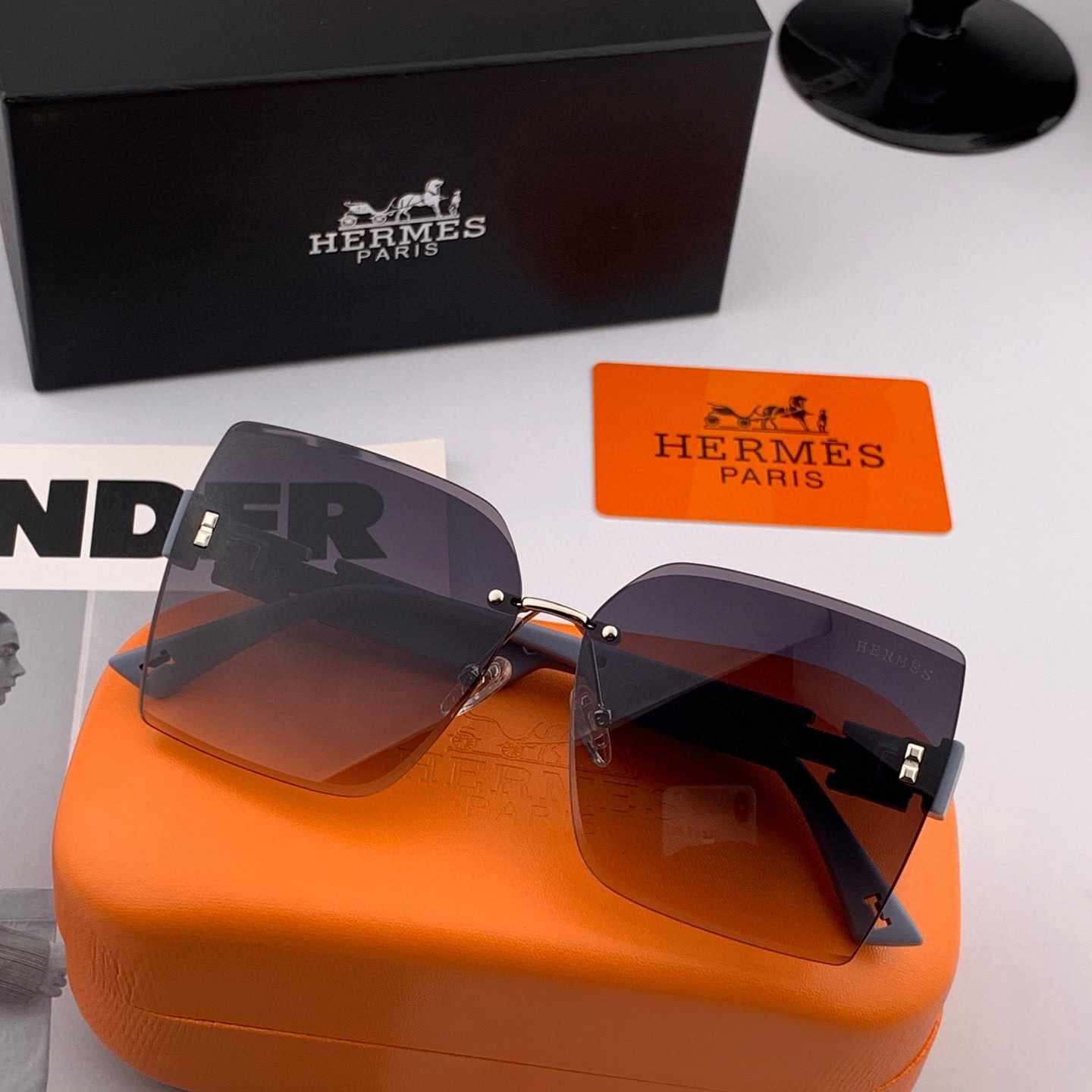 HERMES エルメス サングラス H6221 TR偏光シリーズ