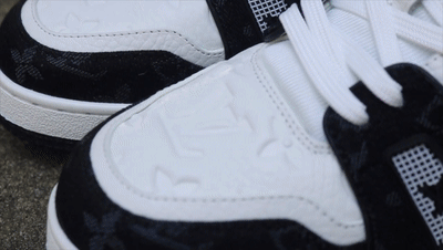 LV Trainer Sneaker in Black (Review) Legit Check Guide[00_05_56--00_06_16].gif