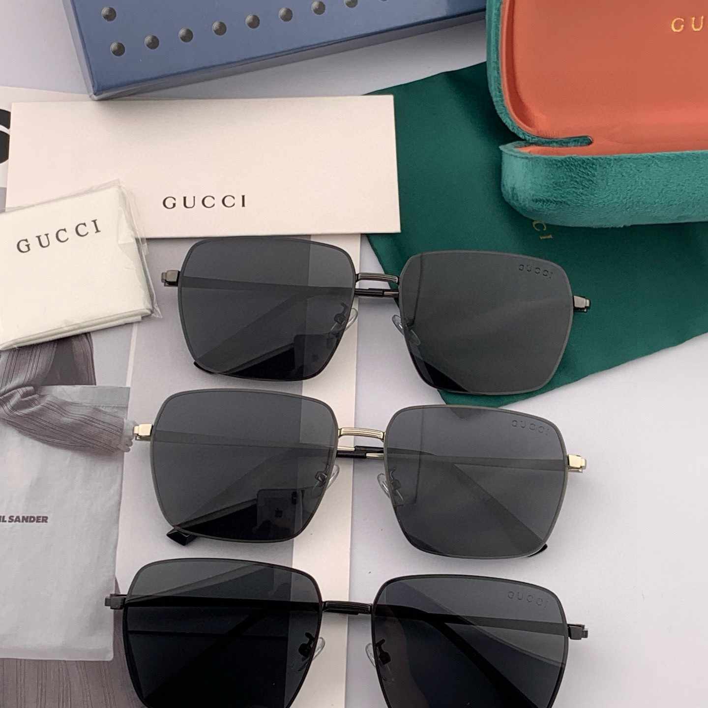 GUCCI グッチ メンズ サングラス G68902 パイロット 偏光 カラーレンズ