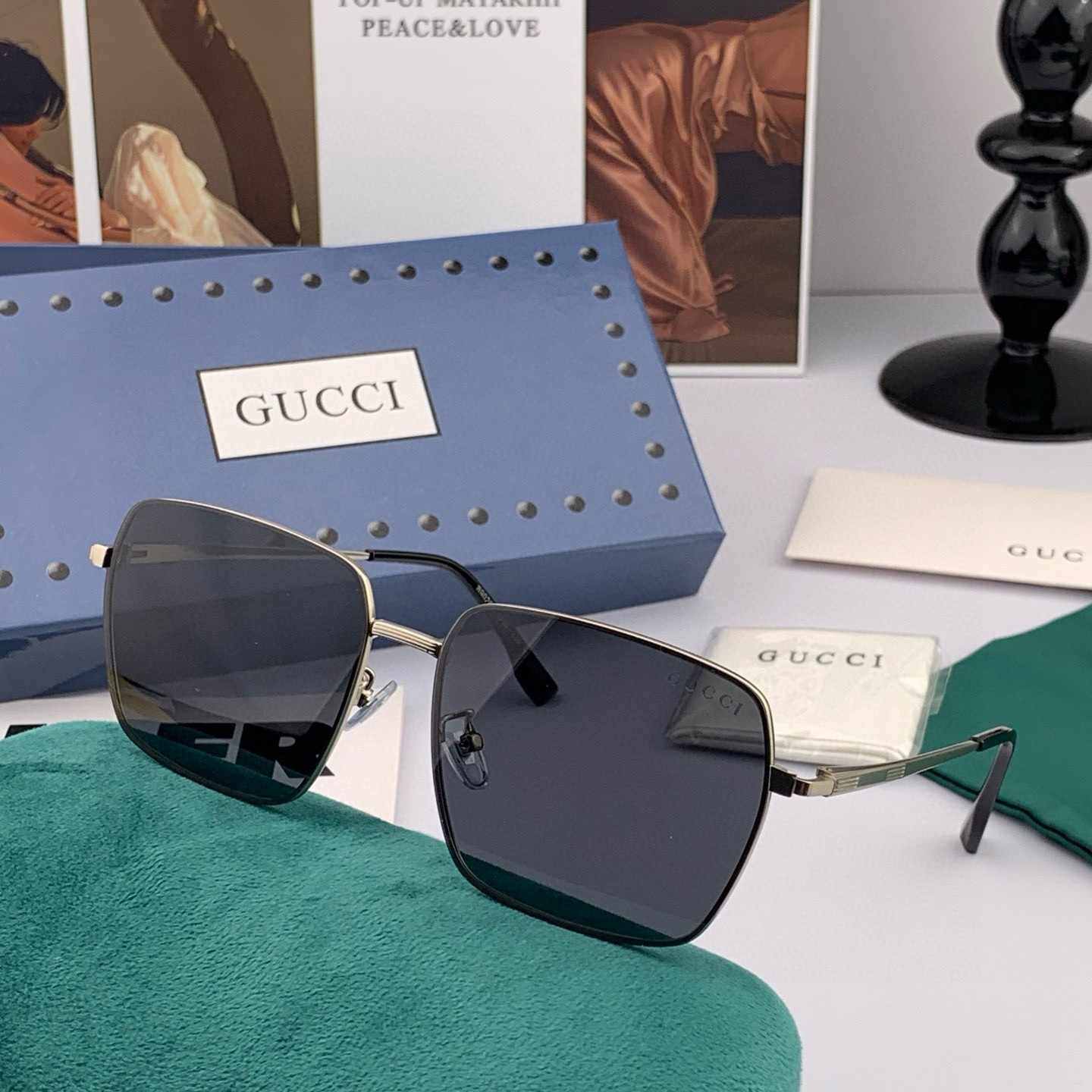 GUCCI グッチ メンズ サングラス G68902 パイロット 偏光 カラーレンズ