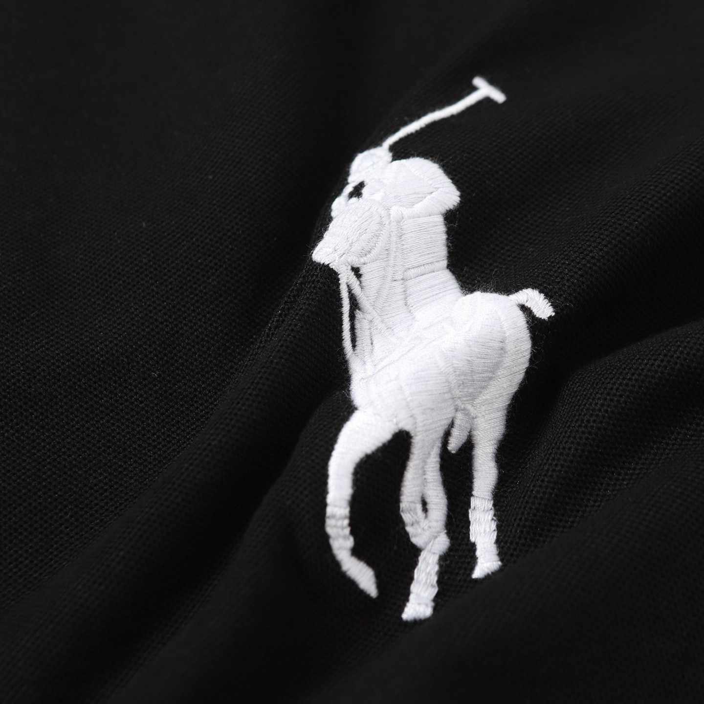 RALPH LAUREN ラルフローレン クラシックロゴ刺繍ポロシャツブラック