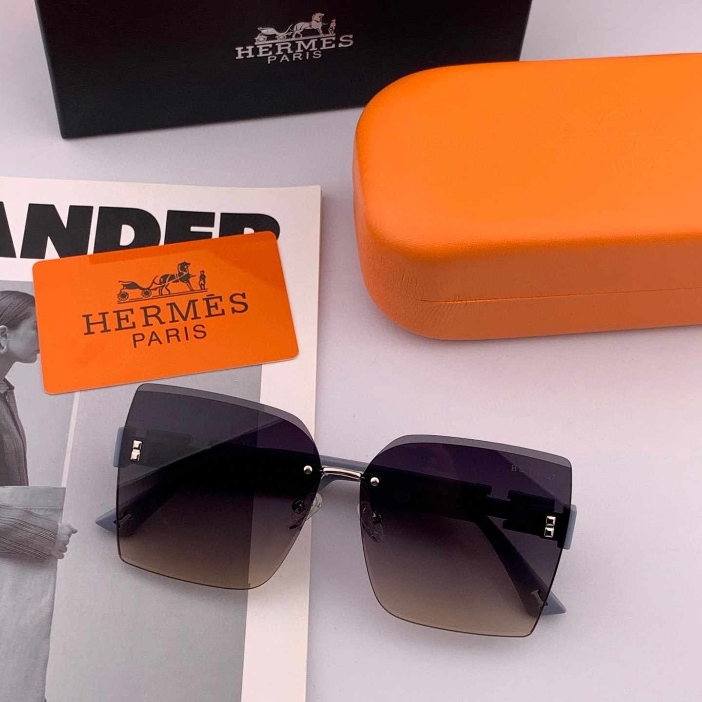 HERMES エルメス サングラス H6221 TR偏光シリーズ