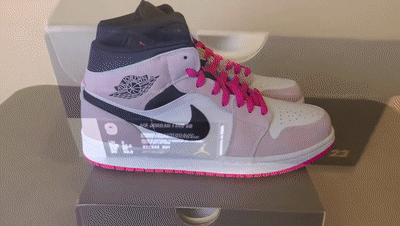 Air Jordan 1 Mid Crimson Tint Hyper Pink Review and On Feet[00_01_23--00_01_43].gif