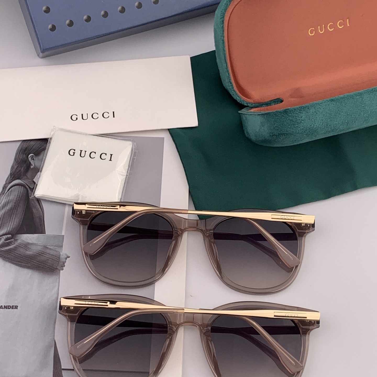GUCCI グッチ 2025開春新作 ファッショナブルなスクエアフレーム サングラス G85501